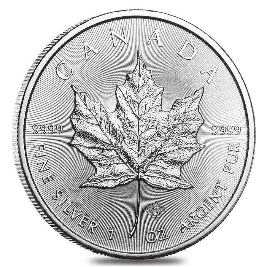 Silver Canadian Maple Leaf Coin 2019 - 1 oz